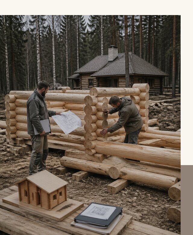 Проектирование и строительство домов из бревна в Коврове